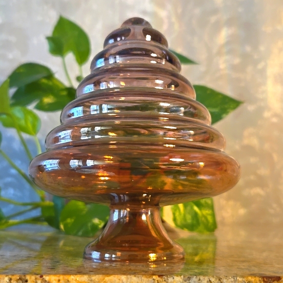 Bombay luster orchid vase art glass - Picture 6 of 6